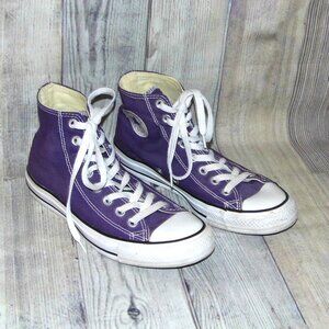 CONVERSE Chuck Taylor All Star High Eggplant Sneakers Womens Size 9